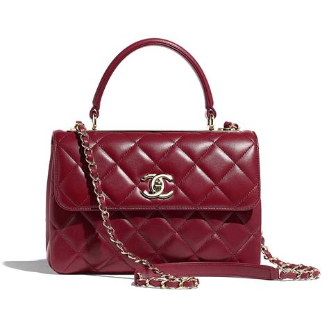 chanel maroon flap bag